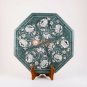 15" Marble Green Counter Coffee Table Top Mop Inlaid Floral Fine Art Home Decor