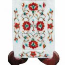 5"x8" Marble Ottoman Serving Dish Tray Hakik Inlaid Kitchen Table Decorate H1421
