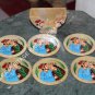 Hand Painted Marble Round Coffee Tea Coaster Set Mughal Design Home Decor H5715