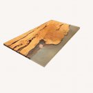 Clear Resin River Walnut Epoxy Restaurant Dining Table Top Collectible Furniture
