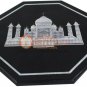 8" Marble Black Handmade Wall Tile Historical Traditional Art Thanksgiving Gifts