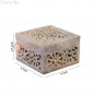 4"x4" Soapstone Jewelry Storage Box Filigree Floral Design Collectible Gift Her