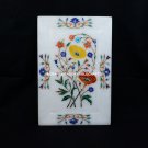 9"x6" Marble Serving Tray Multi Inlay Stone Floral Art Kitchen Home Decor H5424 9"x6" Marble Serving Tray Multi Inlay Stone Floral Art Kitchen Home Decor H5424