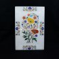 9"x6" Marble Serving Tray Multi Inlay Stone Floral Art Kitchen Home Decor H5424