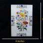 9"x6" Marble Serving Tray Multi Inlay Stone Floral Art Kitchen Home Decor H5424