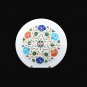 9" Decorative Marble Serving Plate Marquetry Inlay With Multi Art Gifts H5435