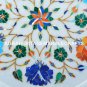 9" Decorative Marble Serving Plate Marquetry Inlay With Multi Art Gifts H5435