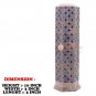 10" Natural Soapstone Candle Cum Incense Holder Filigree Lattice Art Home Decor