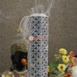 10" Natural Soapstone Candle Cum Incense Holder Filigree Lattice Art Home Decor