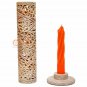 11" Soapstone Incense And Candle Holder Lattice Floral Design Home Decor Gifts