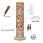 11" Soapstone Incense And Candle Holder Lattice Floral Design Home Decor Gifts