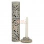 10.5" Natural Soapstone Candle Cum Incense Holder Elephant Intricate Arts Decor