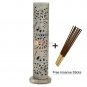 10.5" Natural Soapstone Candle Cum Incense Holder Elephant Intricate Arts Decor