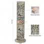 10.5" Natural Soapstone Candle Cum Incense Holder Elephant Intricate Arts Decor