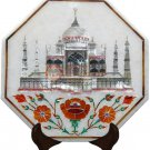8"x8" Marble Wall Tile Antique Taj Mahal Semi Precious Inlay Work Veterans Gifts
