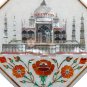 8"x8" Marble Wall Tile Antique Taj Mahal Semi Precious Inlay Work Veterans Gifts