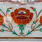 8"x8" Marble Wall Tile Antique Taj Mahal Semi Precious Inlay Work Veterans Gifts