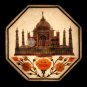 8"x8" Marble Wall Tile Antique Taj Mahal Semi Precious Inlay Work Veterans Gifts
