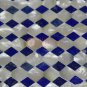 6"x4"x2" Marble White Top Jewelry Vintage Box Mosaic Lapis Art Halloween Gift