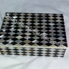 6"x4"x2" Marble Personalized Jewelry Box Mother of Pearl Inlay Gift Decor E328