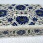 6"x4"x2" Marble Jewelry Storage Box Lapis Lazuli Malachite Inlay Floral Decor