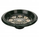 13"x13''x4'' Marble Fruit Bowl Mother of Pearl Inlay Stone Home Decor H3641