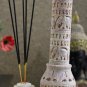 10.5" Soapstone Incense & Candle Storage Elephant Filigree Design Temple Decor