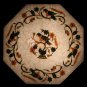 8"x8" Marble Walls Decor Tile Turquoise Parrot Gemstone Floral Art Veteran Gift