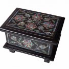 Belgium Marble Real Jewelry Box Semi Precious Inlay Pietradura Floral Best Gift