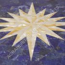 12" Blue Marble Bedroom Coffee Table Top Lapis Inlay Abalone Art Home Decor