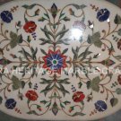 3'x2' Marble Center Dining Counter Height Table Top Floral Inlay Arts Decor E347