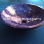 Marble Round Wash Basin Lapis Lazuli Inlay Random Sink Kitchen Home Decor H5396