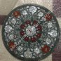 18" Marble Console End Side Table Top Seashell Carnelian Inlay Patio Decor E756A