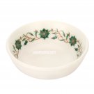 5"x5''x1.5'' Marble Dry Fruit Bowl Malachite Pietradura Inlay Mosaic Decor H3636 5"x5''x1.5'' Marble Dry Fruit Bowl Malachite Pietradura Inlay Mosaic Decor H3636