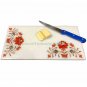 12"x8" Marvelous Marble Cheese Board Hakik Floral Inlay Kitchen Gift Decor E59