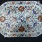 12"x8" White Marble Serving Tray Peacock Inlay Floral Art Kitchen Decor H3445
