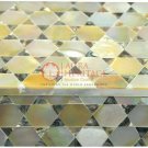 6"x4"x2" Marble Inlaid Modern Art Jewelry Vintage Box Mosaic Work Veterans Gifts