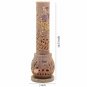 10.5" Soapstone Candle Cum Incense Holder Antique Elephant Lattice Art Gift Deco