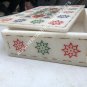 11"x9"x3" Marble Jewelry Storage Box Floral Multi Inlay Girls Gift Decor E887