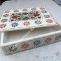 11"x9"x3" Marble Jewelry Storage Box Floral Multi Inlay Girls Gift Decor E887
