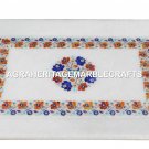 16"x11" Marble Serving Tray Carnelian Lapis Turquoise Inlay Art Home Decor H1407 16"x11" Marble Serving Tray Carnelian Lapis Turquoise Inlay Art Home Decor H1407