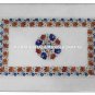 16"x11" Marble Serving Tray Carnelian Lapis Turquoise Inlay Art Home Decor H1407