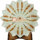 6" Marvelous Fruit Bowl Carnelian Leaf Design Inlay Best New Year Eve Gift Decor 6" Marvelous Fruit Bowl Carnelian Leaf Design Inlay Best New Year Eve Gift Decor