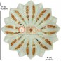 6" Marvelous Fruit Bowl Carnelian Leaf Design Inlay Best New Year Eve Gift Decor