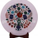 10" Sale Online Desk Plate Carnelian Semi Precious Marquetry Art Columbus Gifts