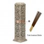 11" Marble Soapstone Candle Cum Incense Holder Handcurved Collectible Gift Decor