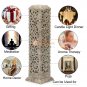 11" Marble Soapstone Candle Cum Incense Holder Handcurved Collectible Gift Decor