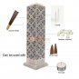 11" Marble Soapstone Candle Cum Incense Holder Hnadmade Collectible Gift Decor