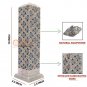 11" Marble Soapstone Candle Cum Incense Holder Hnadmade Collectible Gift Decor