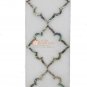 12"x6" Marble White Top Wall Decorative Tile Pauashell Inlay Antique Arts Decor